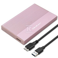 KIESZEŃ M.2 SATA SSD/USB TYP C/RÓŻOWA