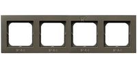 RAMKA 4-KR.ŁĄCZ.IP44 CZEKO.METAL SONAT