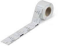 TABLICZKA ZNAMIONOWA, 70 X 33 MM, BIAŁY