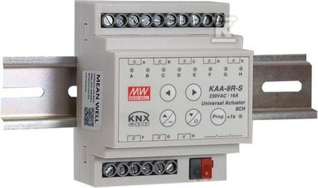 KAA-8R-10S 8-KANAŁOWY AKTUATOR KNX 8A D