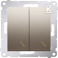 ŁĄCZ.SCH.PODW.+RAM.IP44 ZŁ.MAT SIMON5