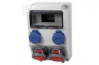 ROZ.CAJA 9M 2X16/5 2X230V  IP65