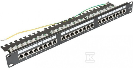 PANEL KATEGORII 5E FTP 19" 1U, 24XRJ45
