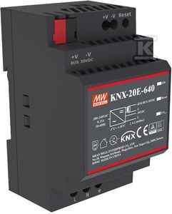 KNX-20E-640 ZASILACZ KNX 20W 30V 0.64A