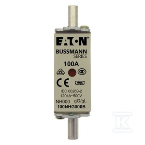 WKŁ.NH 100A 500V GL/GG ROZ.000 POD.WSKA