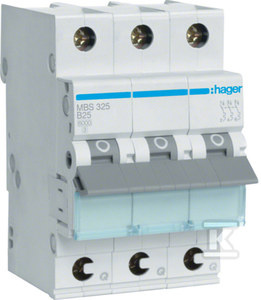 MCB WYŁ.NAD.ICN=6000A 3P B 25A QUI