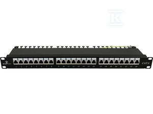 PATCH PANEL LED STP KAT.6 24 PORT LSA 1U